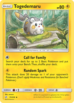 Togedemaru – Uncommon – Cosmic Eclipse
