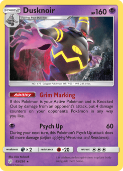 Dusknoir – Rare Holo – Cosmic Eclipse