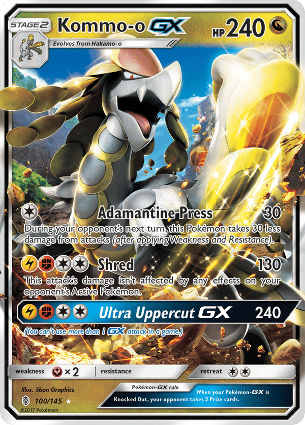 Kommo-o-GX – Rare Holo GX – Guardians Rising