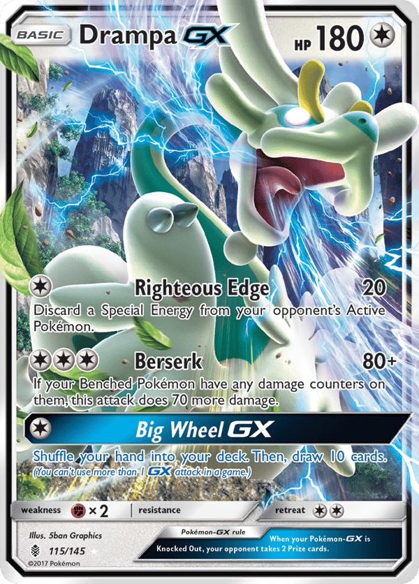 Drampa-GX – Rare Holo GX – Guardians Rising