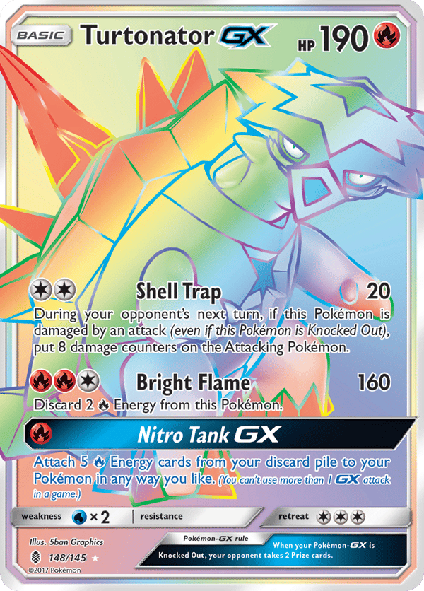 Turtonator-GX – Rare Rainbow – Guardians Rising