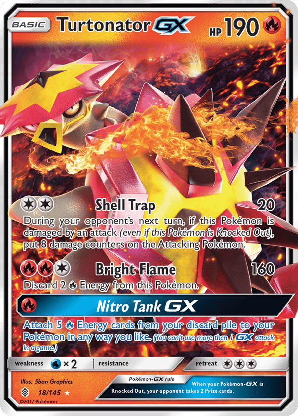 Turtonator-GX – Rare Holo GX – Guardians Rising