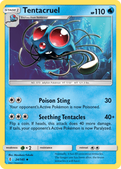 Tentacruel – Uncommon – Guardians Rising