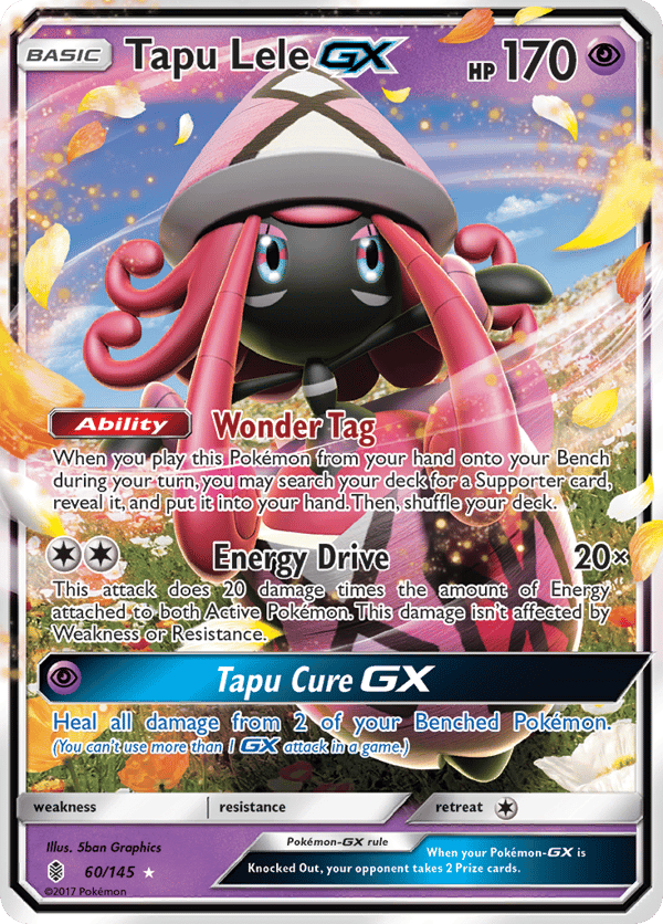 Tapu Lele-GX – Rare Holo GX – Guardians Rising