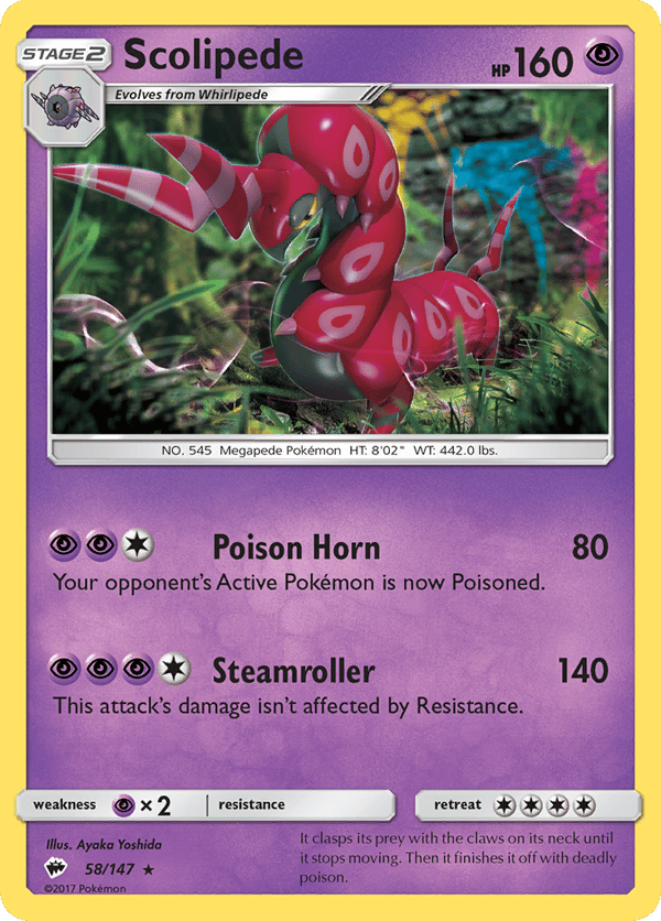 Scolipede – Rare – Burning Shadows