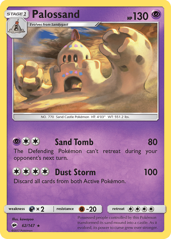 Palossand – Rare Holo – Burning Shadows