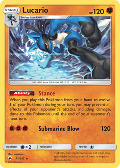 Lucario – Rare Holo