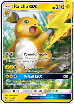 Raichu-GX – Rare Holo GX – Shining Legends