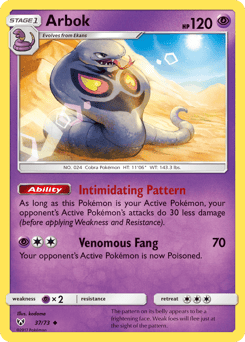Arbok – Uncommon – Shining Legends