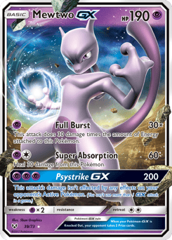 Mewtwo-GX – Rare Holo GX – Shining Legends