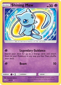 Shining Mew – Rare Shining – Shining Legends