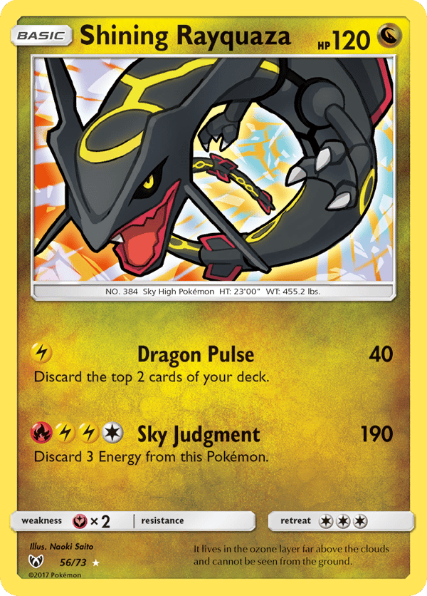 Shining Rayquaza – Rare Shining – Shining Legends