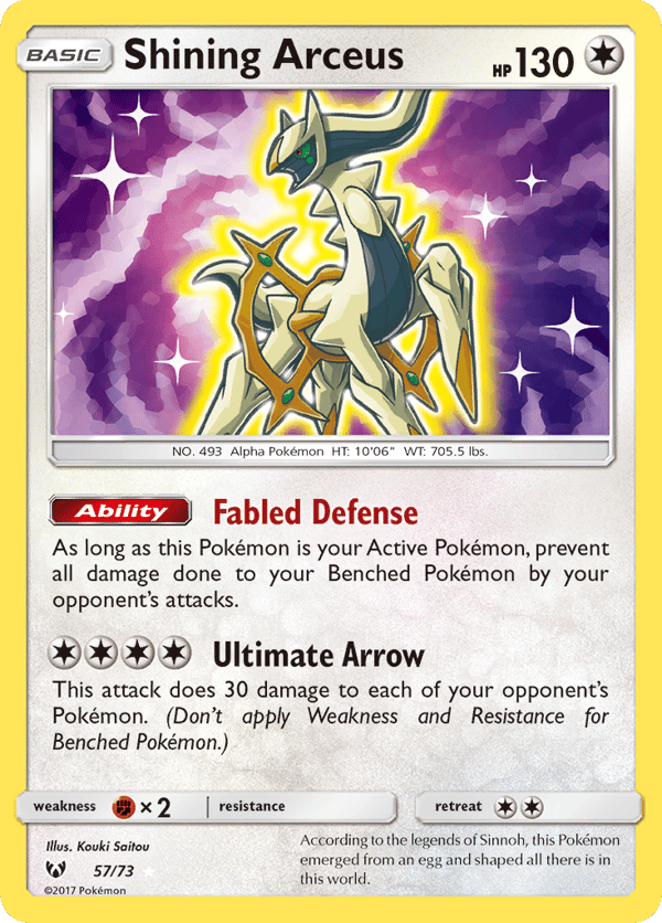 Shining Arceus – Rare Shining – Shining Legends