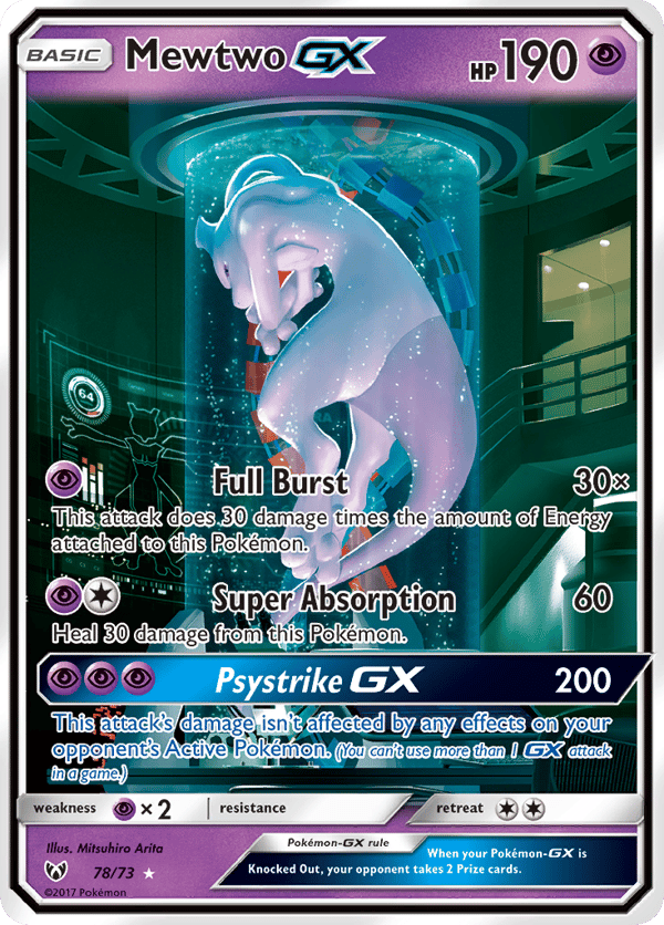 Mewtwo-GX – Rare Secret – Shining Legends