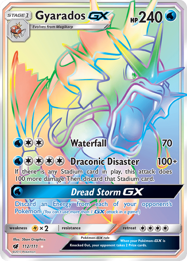 Gyarados-GX – Rare Rainbow – Crimson Invasion