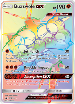 Buzzwole-GX – Rare Rainbow
