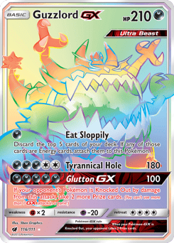 Guzzlord-GX – Rare Rainbow