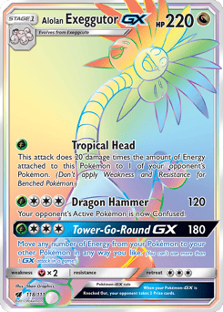 Alolan Exeggutor-GX – Rare Rainbow