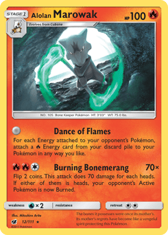 Alolan Marowak – Rare Holo – Crimson Invasion