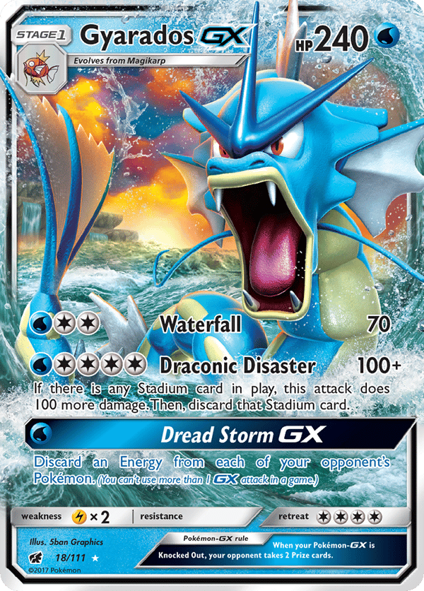 Gyarados-GX – Rare Holo GX – Crimson Invasion