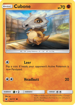 Cubone – Common – Crimson Invasion