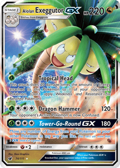 Alolan Exeggutor-GX – Rare Holo GX