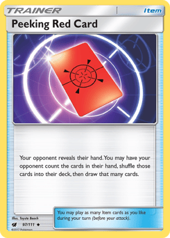 Peeking Red Card – Uncommon
