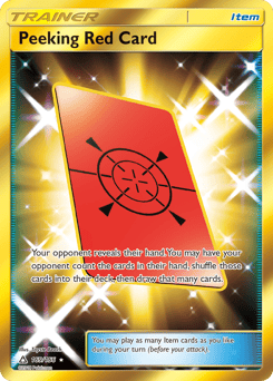 Peeking Red Card – Rare Secret