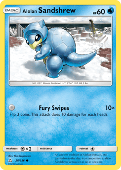 Alolan Sandshrew – Common – Ultra Prism