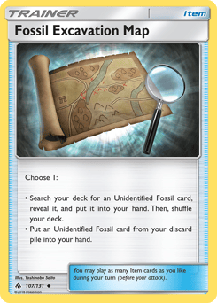 Fossil Excavation Map – Uncommon