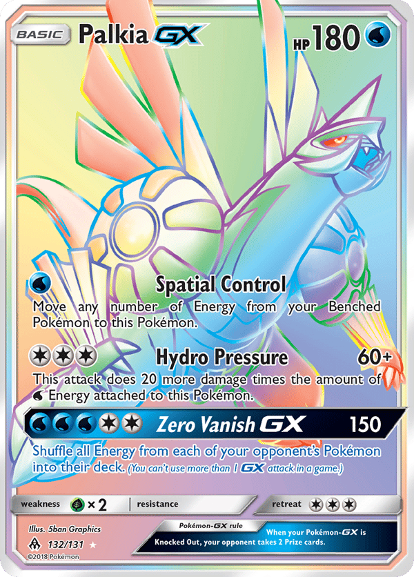 Palkia-GX – Rare Rainbow – Forbidden Light