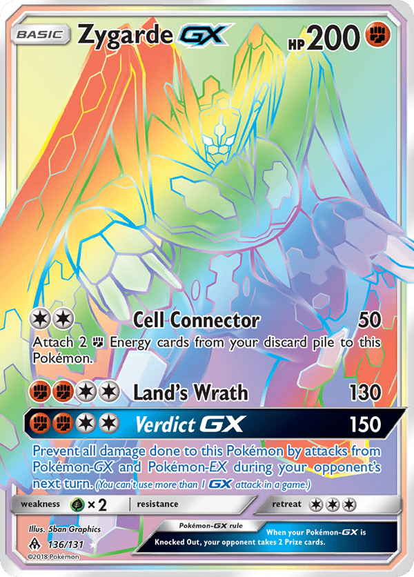 Zygarde-GX – Rare Rainbow – Forbidden Light