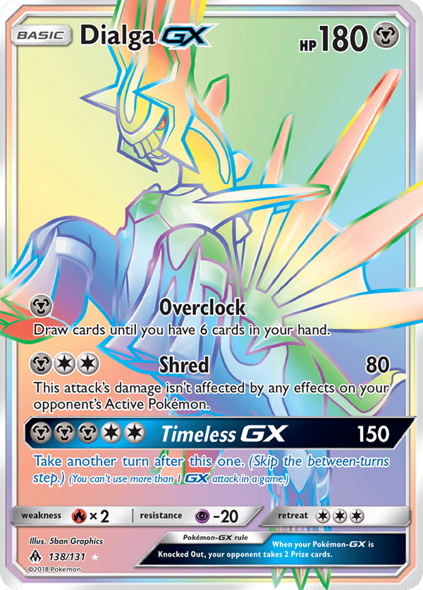 Dialga-GX – Rare Rainbow – Forbidden Light