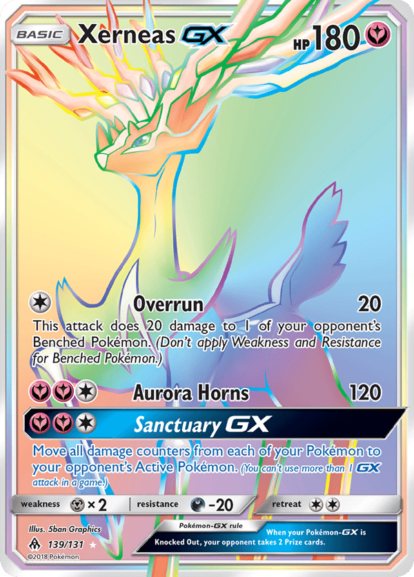 Xerneas-GX – Rare Rainbow – Forbidden Light
