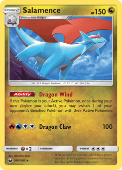 Salamence – Rare Holo – Celestial Storm