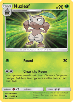 Nuzleaf – Uncommon – Celestial Storm