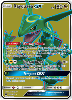 Rayquaza-GX – Rare Ultra – Celestial Storm