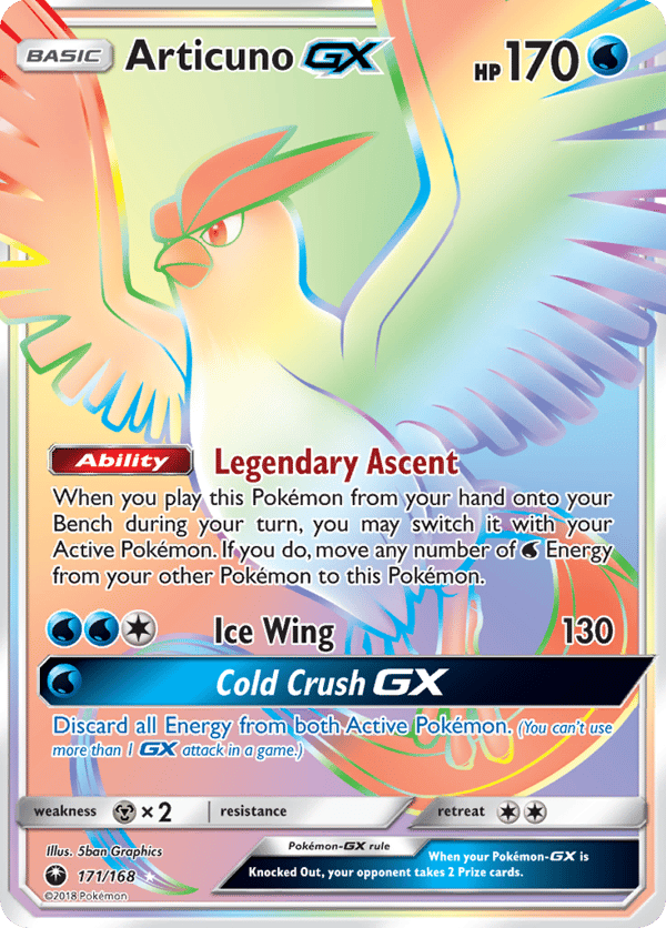 Articuno-GX – Rare Rainbow – Celestial Storm