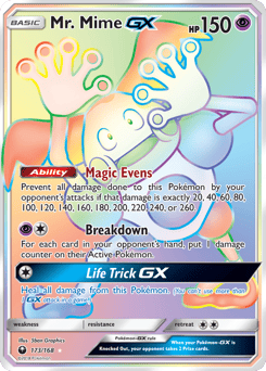 Mr. Mime-GX – Rare Rainbow – Celestial Storm