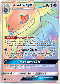 Banette-GX – Rare Rainbow – Celestial Storm