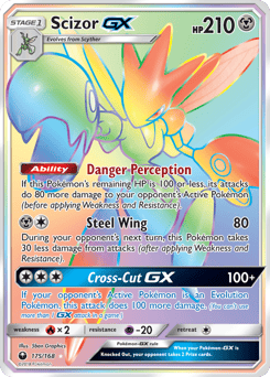 Scizor-GX – Rare Rainbow – Celestial Storm