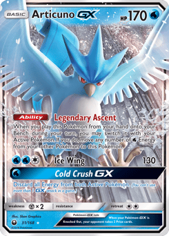 Articuno-GX – Rare Holo GX – Celestial Storm