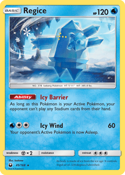 Regice – Rare – Celestial Storm