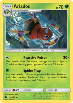 Ariados – Rare Holo – Celestial Storm
