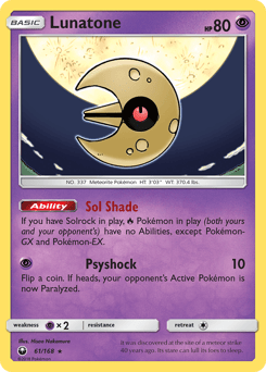 Lunatone – Rare Holo – Celestial Storm