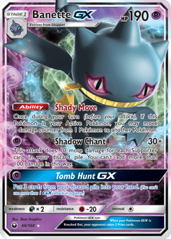 Banette-GX – Rare Holo GX – Celestial Storm
