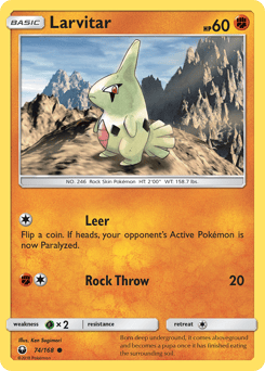 Larvitar – Common – Celestial Storm
