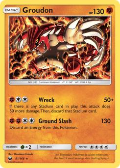 Groudon – Rare Holo – Celestial Storm