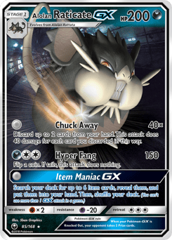 Alolan Raticate-GX – Rare Holo GX – Celestial Storm
