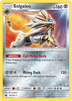 Solgaleo – Rare Holo – Celestial Storm